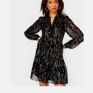 Lilly Pulitzer Black Dress with Metallic Details…used once